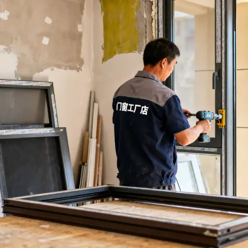 门窗展厅断桥铝样角展示